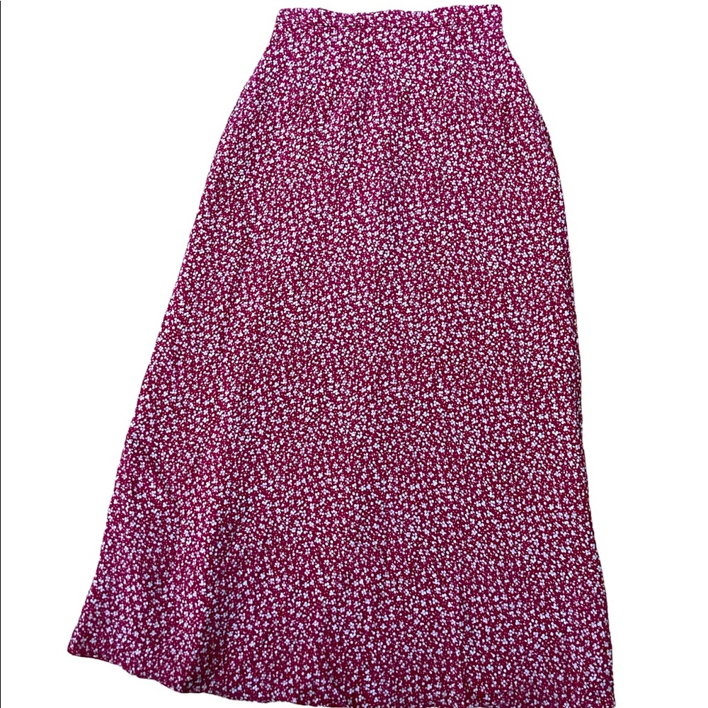 Talbots Red Maxi Skirt Size 4